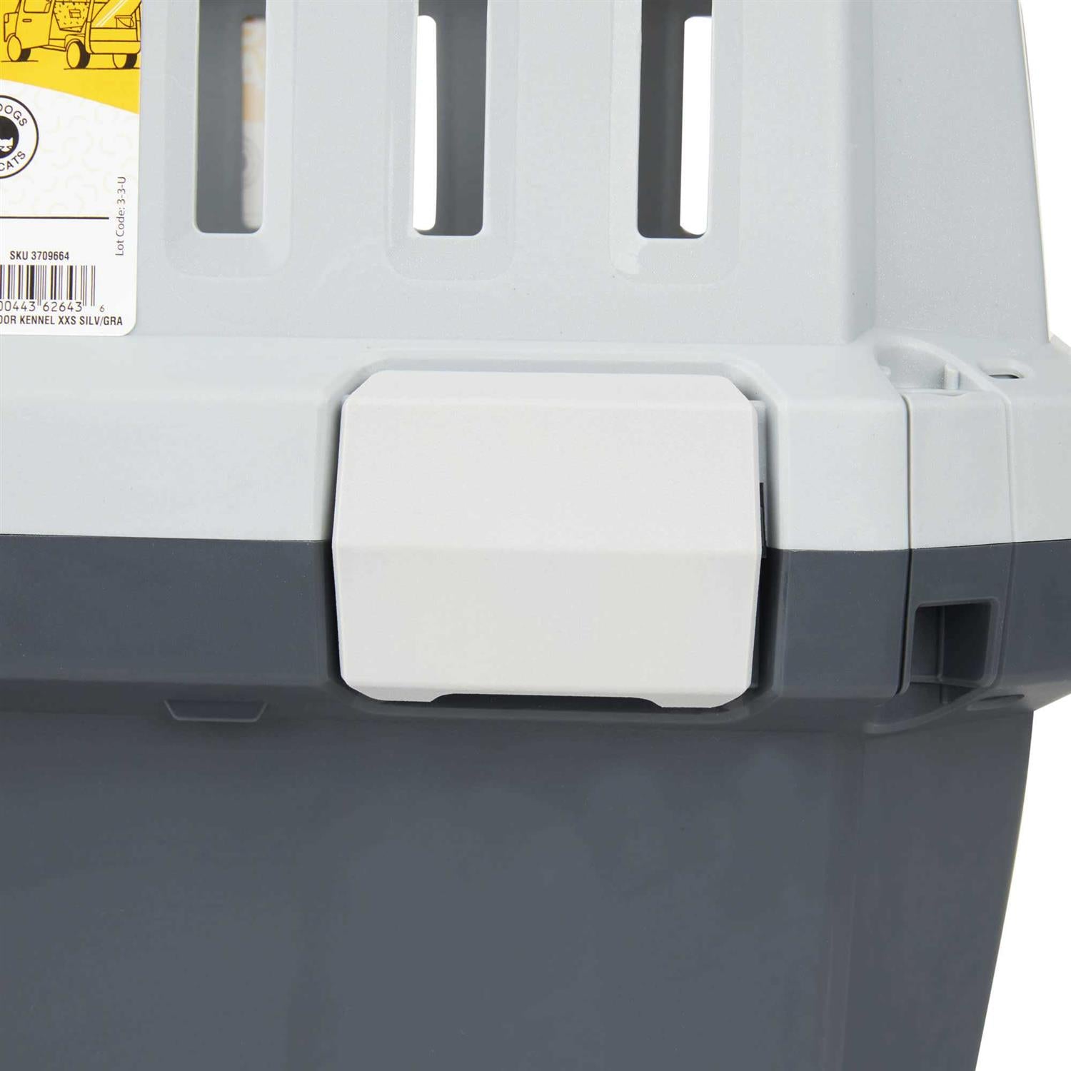 Grey 2-Door Pet Kennel D621