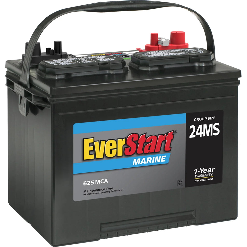 Lead Acid Marine Starting Battery, Group Size 24MS 12 Volt, 625 MCA A640