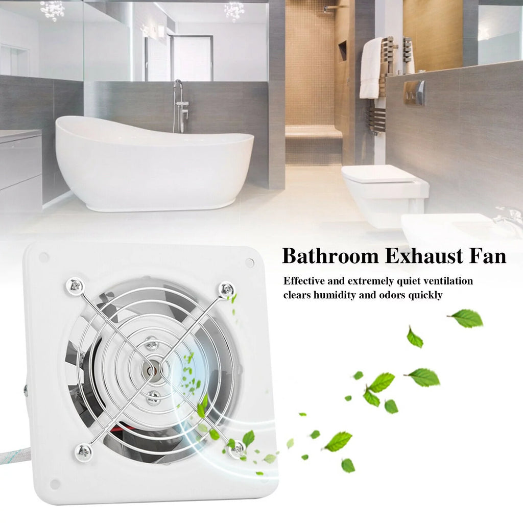 White 8" Wall Mounted Exhaust Fan S542