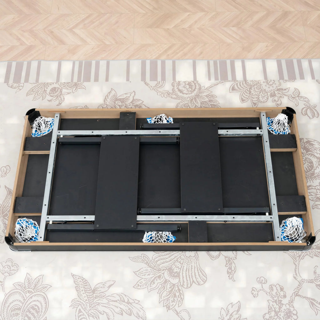 5.5 ft Folding Billiards Table with Blue Felt D7456