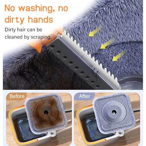 Spin Mop and Bucket with Wringer Set T6533