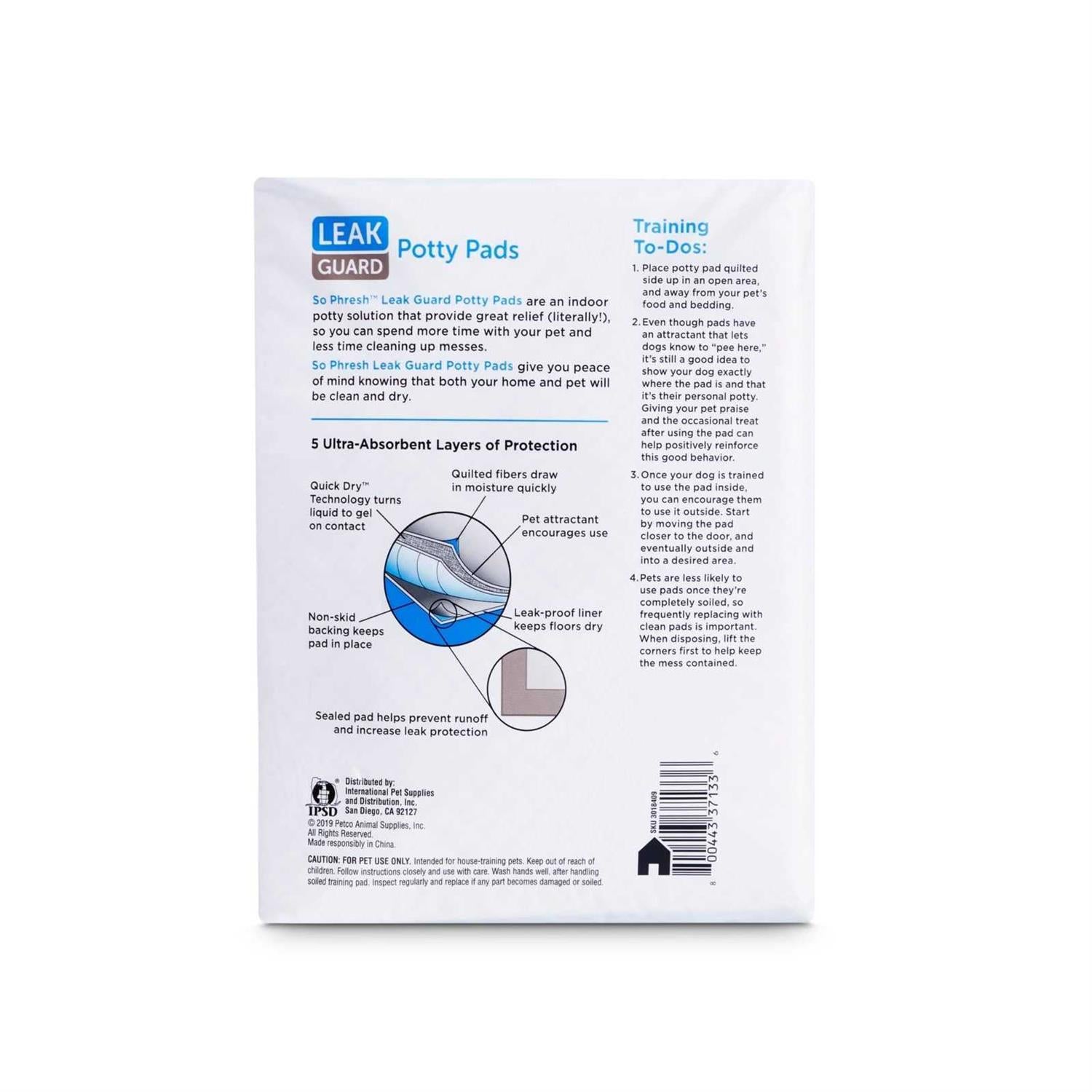 Large Leak Guard Quilted Potty Pads H383575