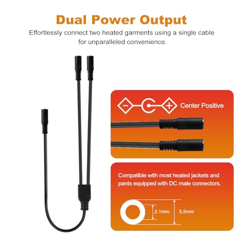 Motorcycle Heated Jacket Adapter Cable B72630