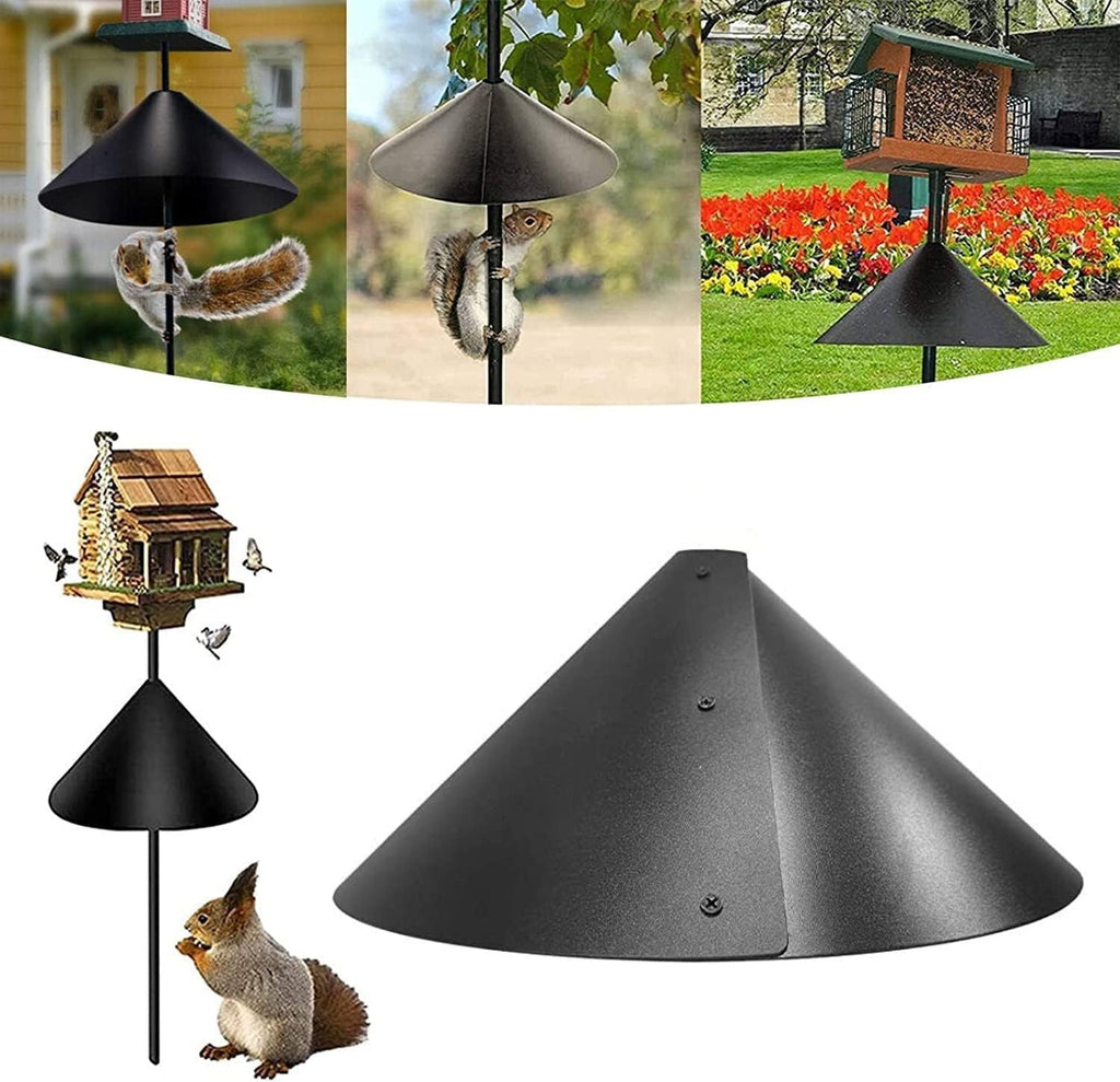 14 Inch Wide Squirrel Baffle for Bird Feeder Pole, PP Squirrel Proof Baffle (2 Pack) E4219