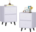 White 2 Drawer Nightstand Y749414