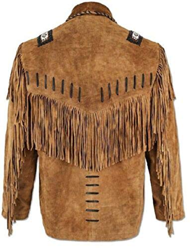 Real Suede Leather Fringe Jacket W1766