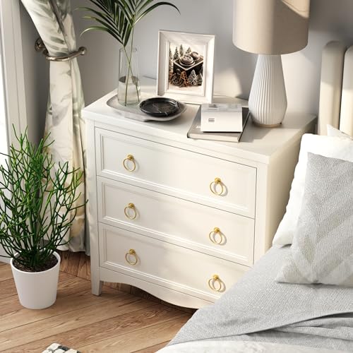 White 3-Drawer Dresser O7742