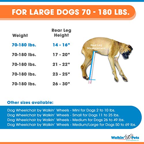 Dog Wheelchair for Large Dogs 70-180 Pounds A9749