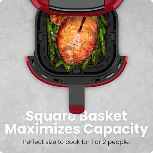 2 Qt Digital Air Fryer with Nonstick Basket – Black J6280