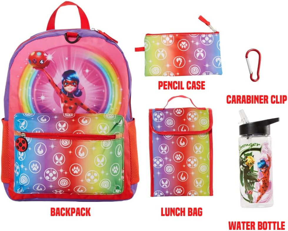 16 inch 5 Piece Backpack Set with Lunch Bag R133