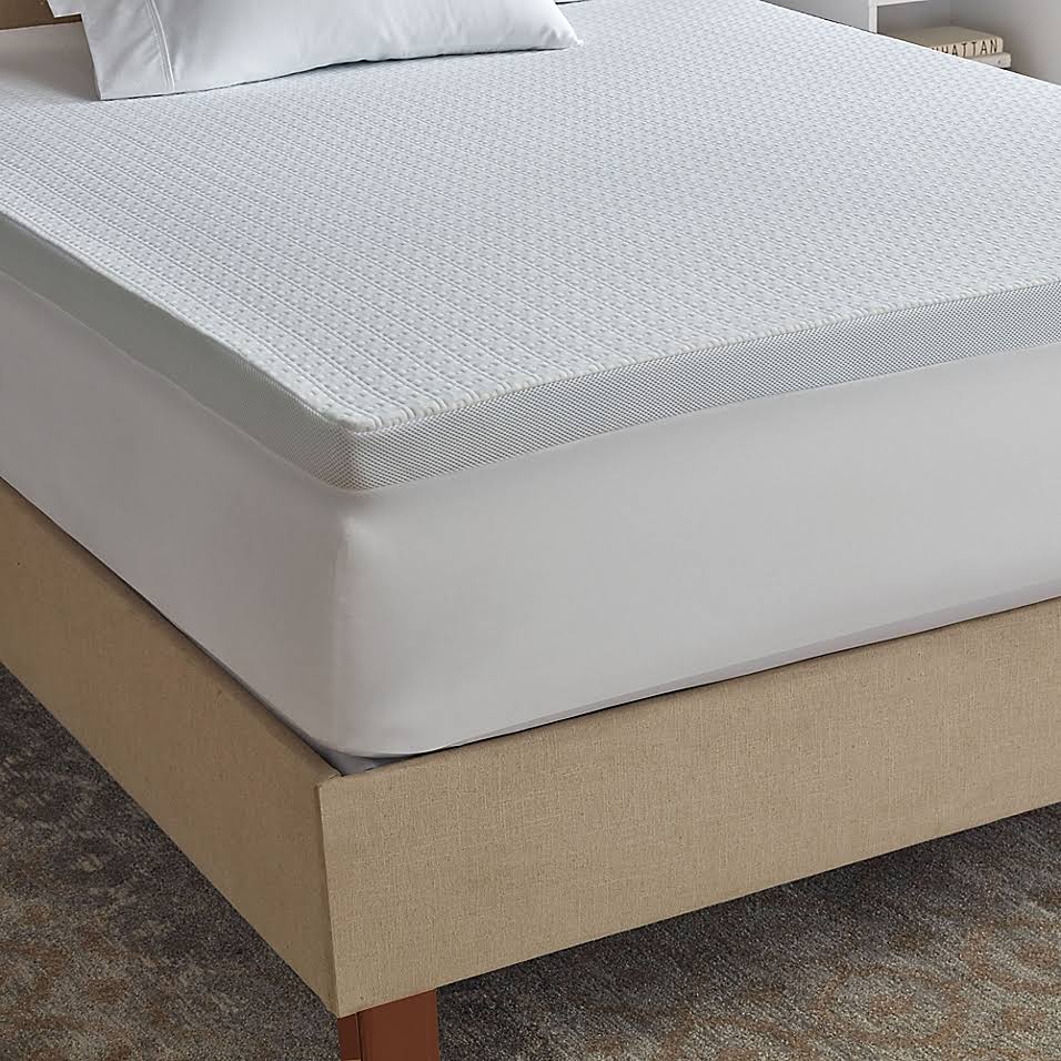 2.5-inch Serene Foam Mattress Topper, King, White C955