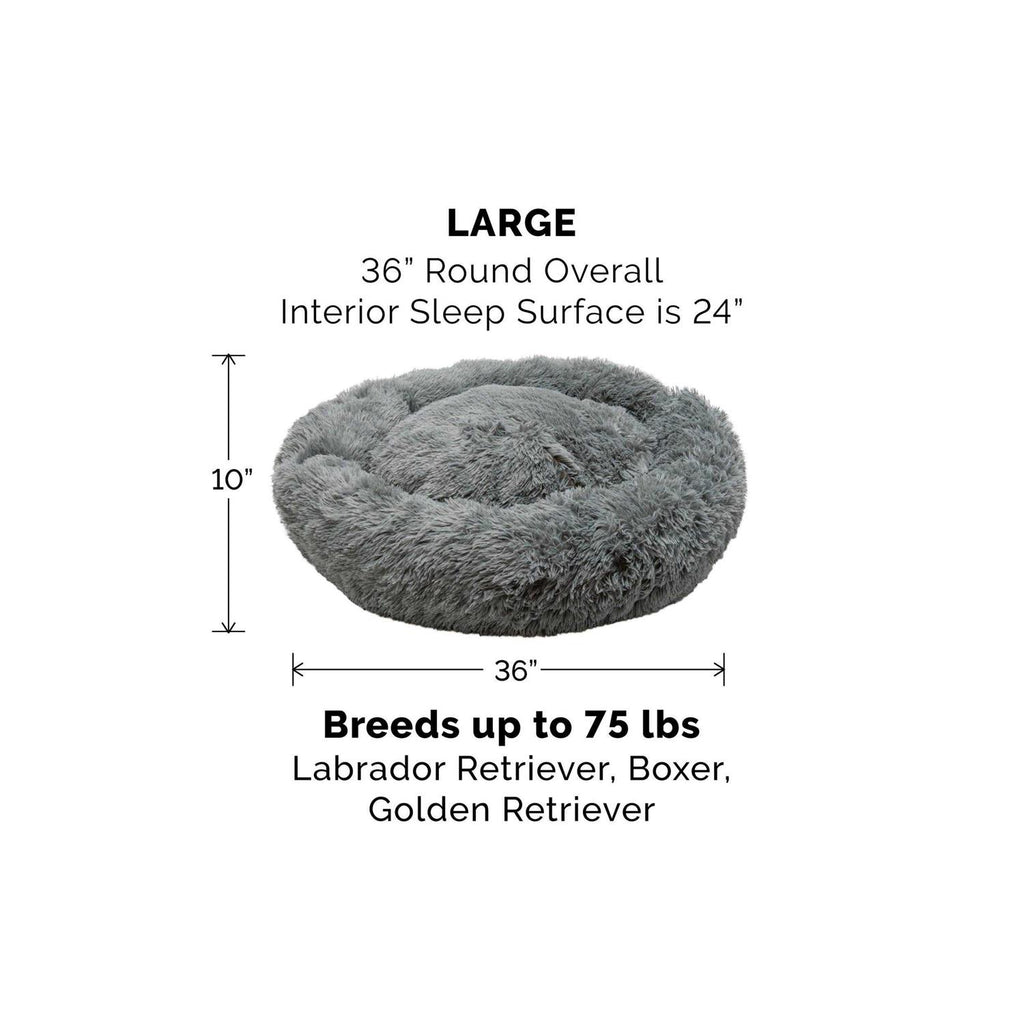 Long Fur Donut Dog Bed M678574