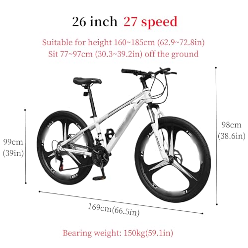 26 inch Kids Bike with Dual Disc Brakes and 24 Speeds Carbon Steel Frame L10919