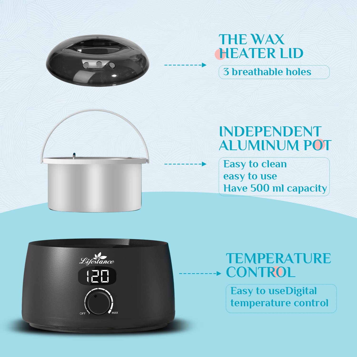 500ml 14oz Digital Wax Heater X51906