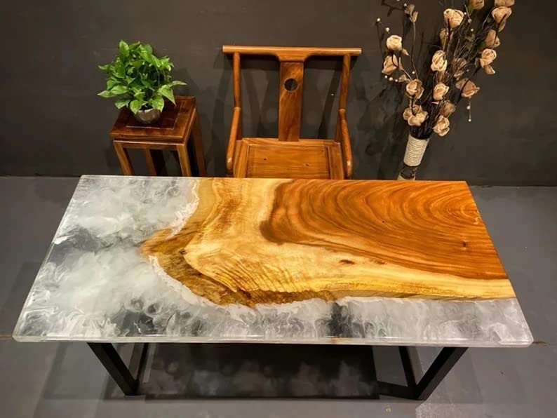 Large Epoxy Resin Dining Table (60 x 36 Inches) G7497