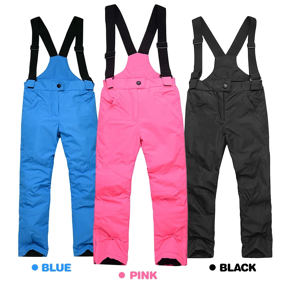 Winter Skiing Pants Waterproof Snow Hiking Trousers Thick Warm Cold Insulated Pants B3335