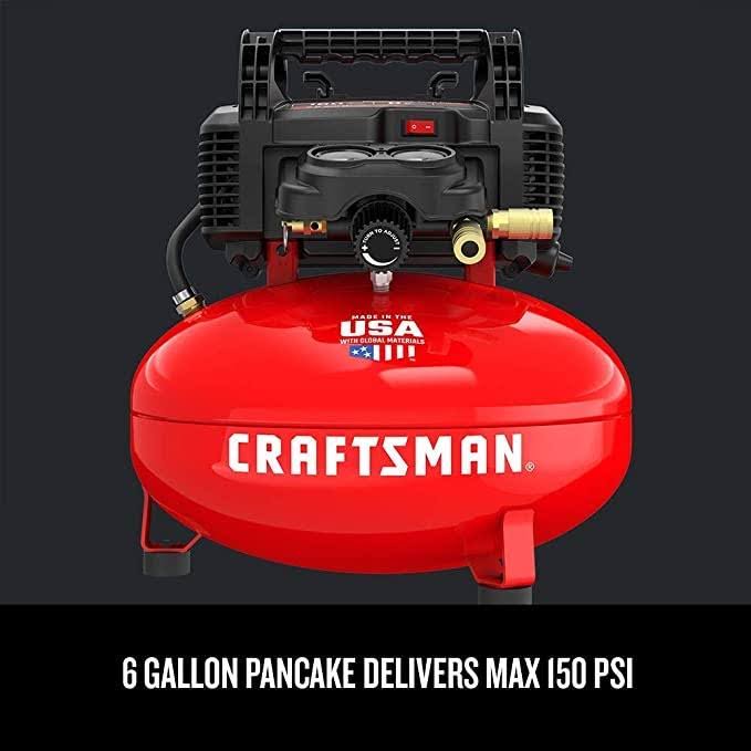 6 gal. 150 PSI 0.8 HP Portable Air Compressor Combo Kit X2886