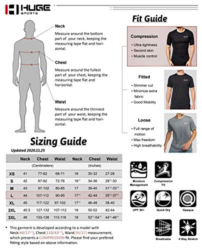 Men's Long Sleeves UPF 50+ Compression Swim Shirts F613913