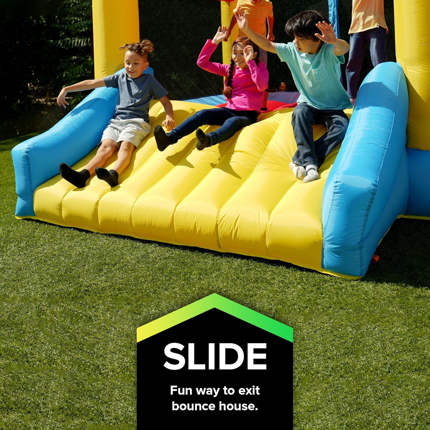 12.5' x 9.5' x 6.8' Inflatable Bounce House with Air Blower P52747