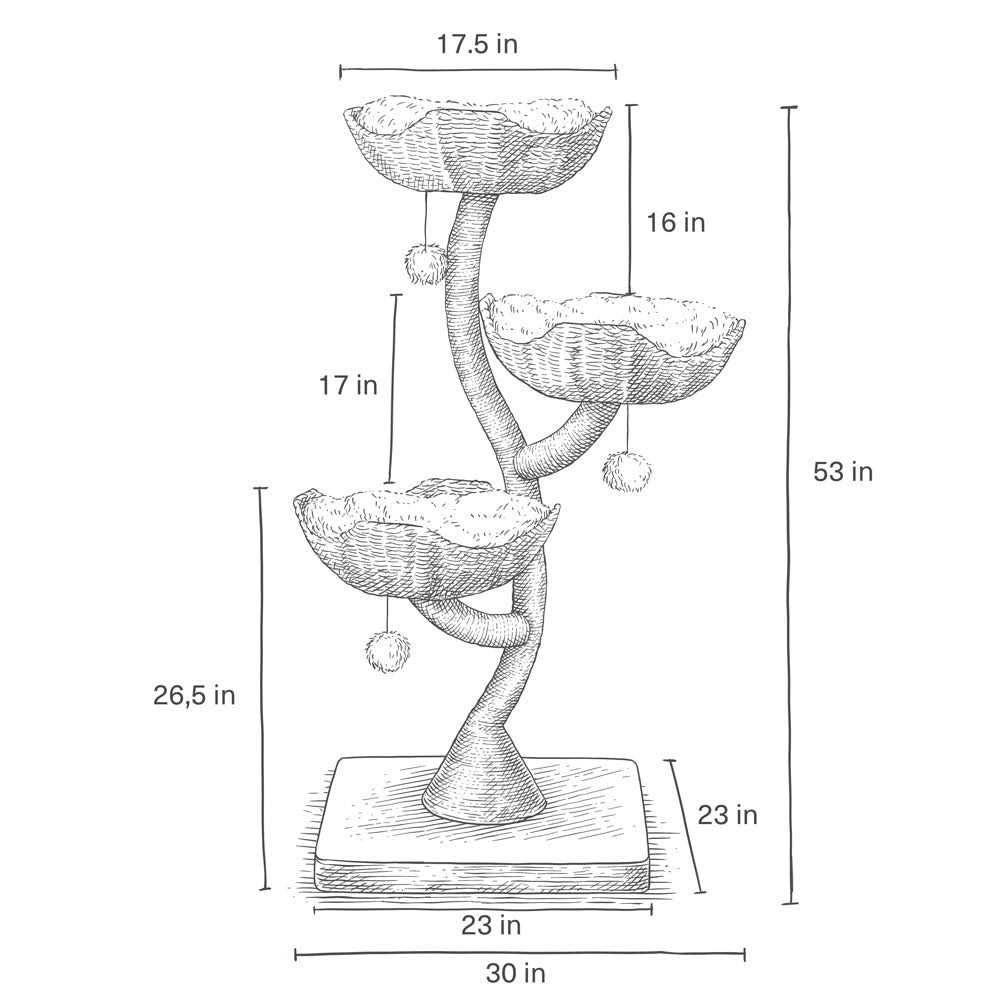 3 Modern Cat Tree O865599