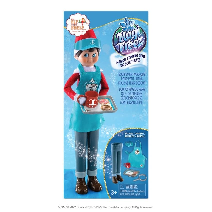 Christmas Tradition Box Set with Elf (Light Tone Boy), Story Book and Cocoa to Go Barista Accessory Set D411