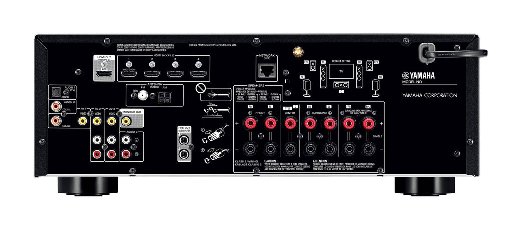Black 7.2 Channel AV Network Receiver I695704