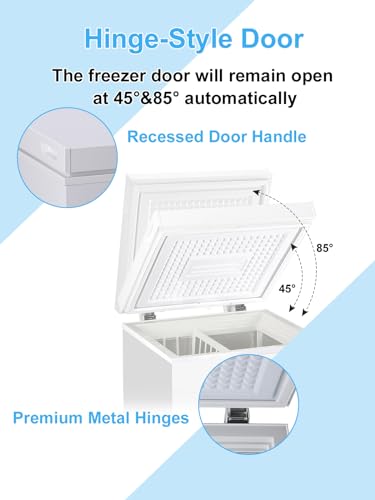 White 3.5 Cu.Ft Compact Chest Freezer T713019