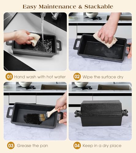Cast Iron Loaf Pan With Lid, 9×5 in P183714