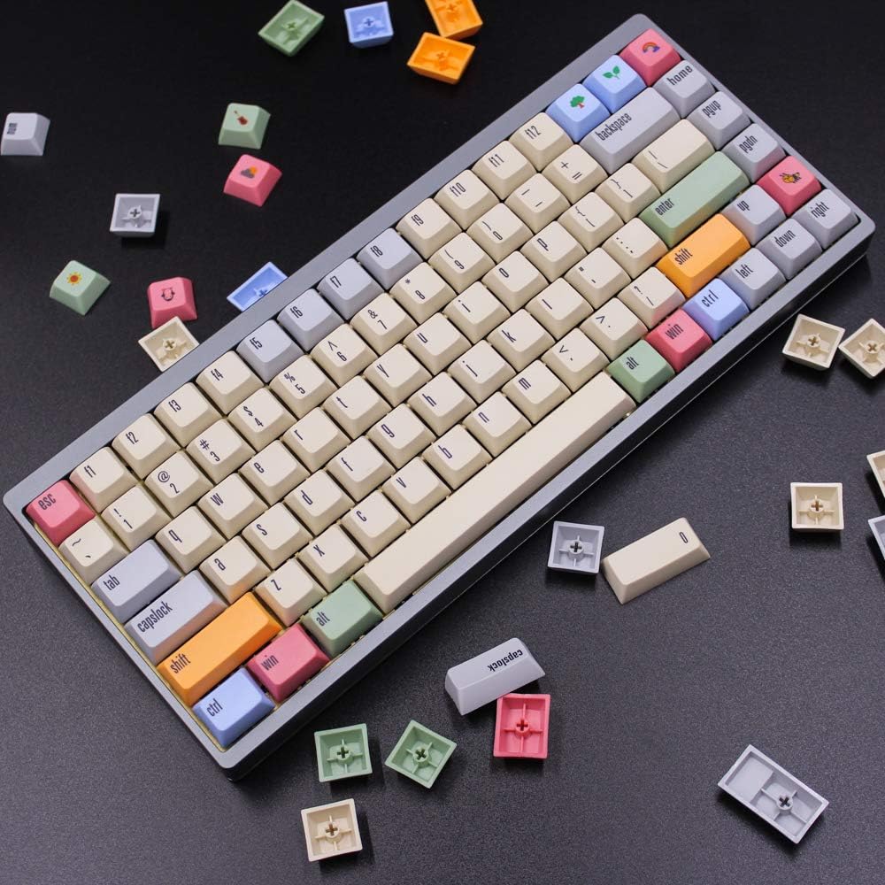 166 Keys Thick PBT Keycaps for MX Switch Mechanical Keyboard Z968