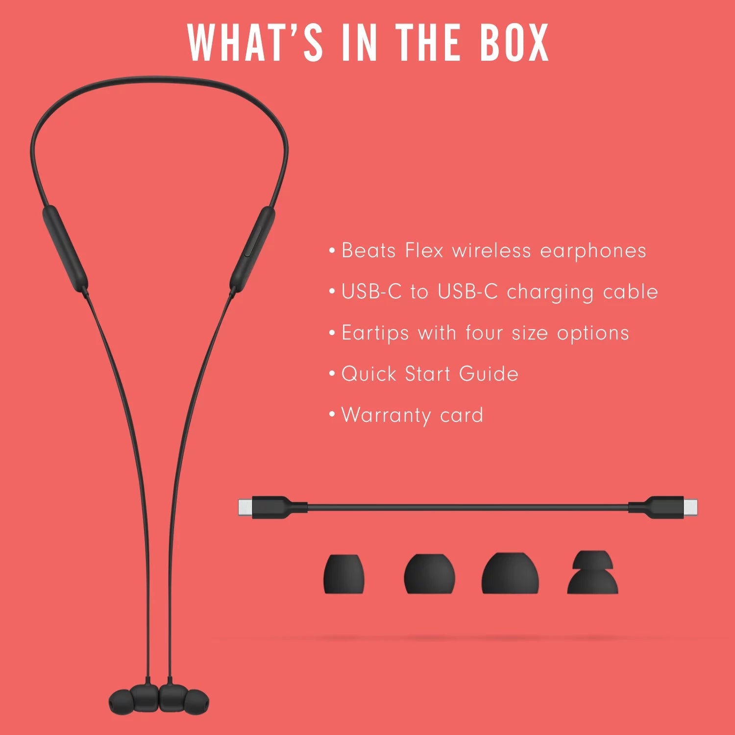 All-Day Wireless Earphones Beats Black H868