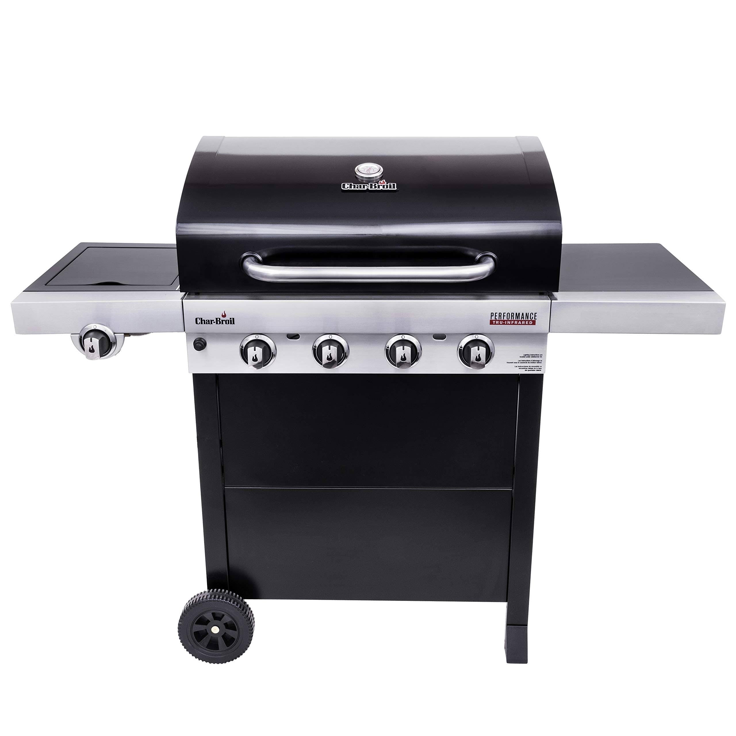 Black 4-Burner Gas Grill E674