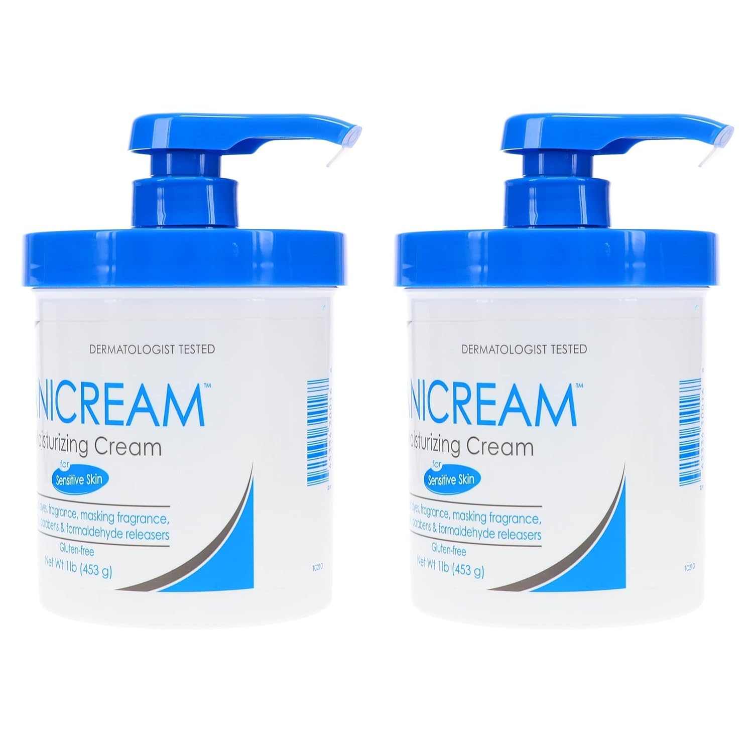 16 oz Pack of 2 Skin Cream with Pump Dispenser O8636