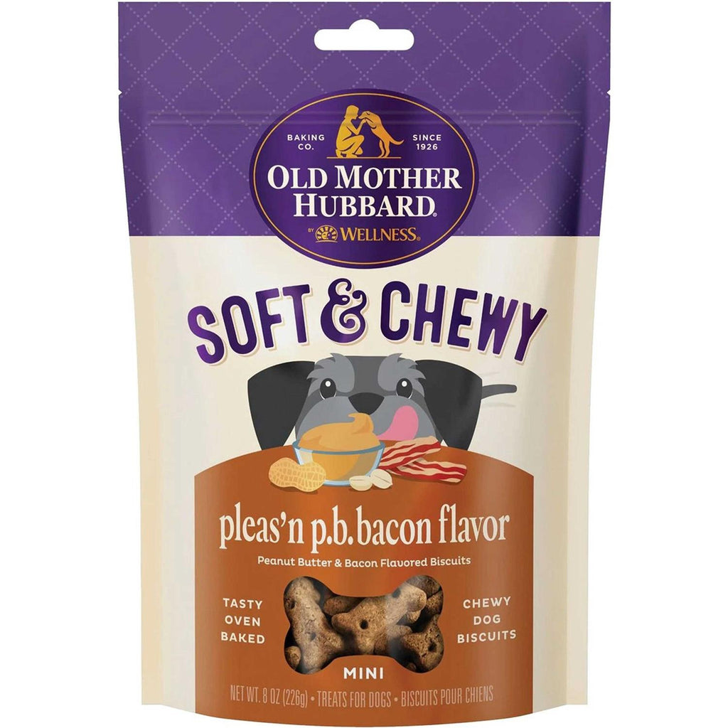 Soft & Tasty Peanut Butter & Bacon Biscuits Baked Dog Treats Mini L28981