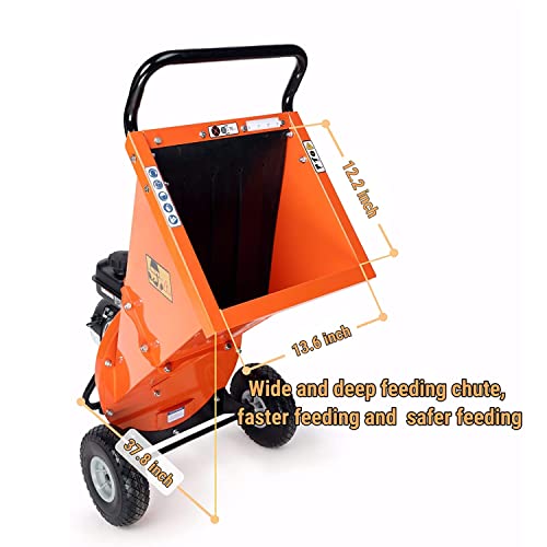 7 HP 212cc Gas Powered Wood Chipper Shredder Mulcher J97954