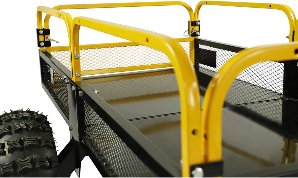 Heavy Duty Utility Cart Cargo Trailer 1000lb Capacity 12 cu. ft. E956