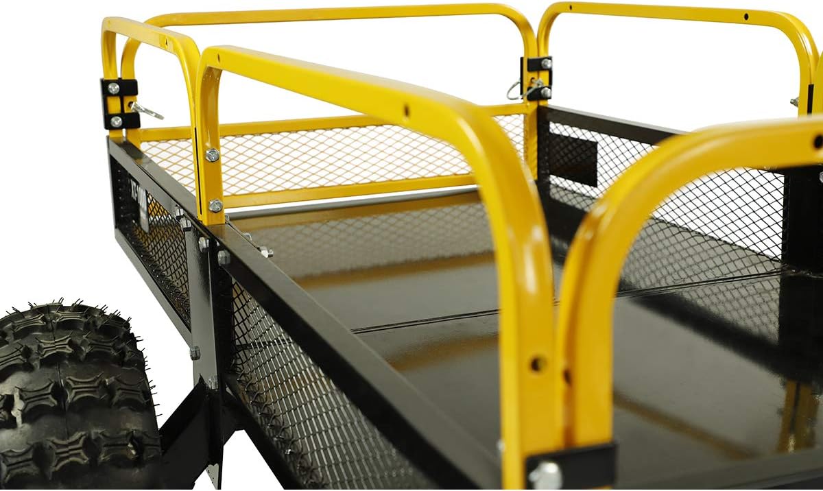 Heavy Duty Utility Cart Cargo Trailer 1000lb Capacity 12 cu. ft. E956