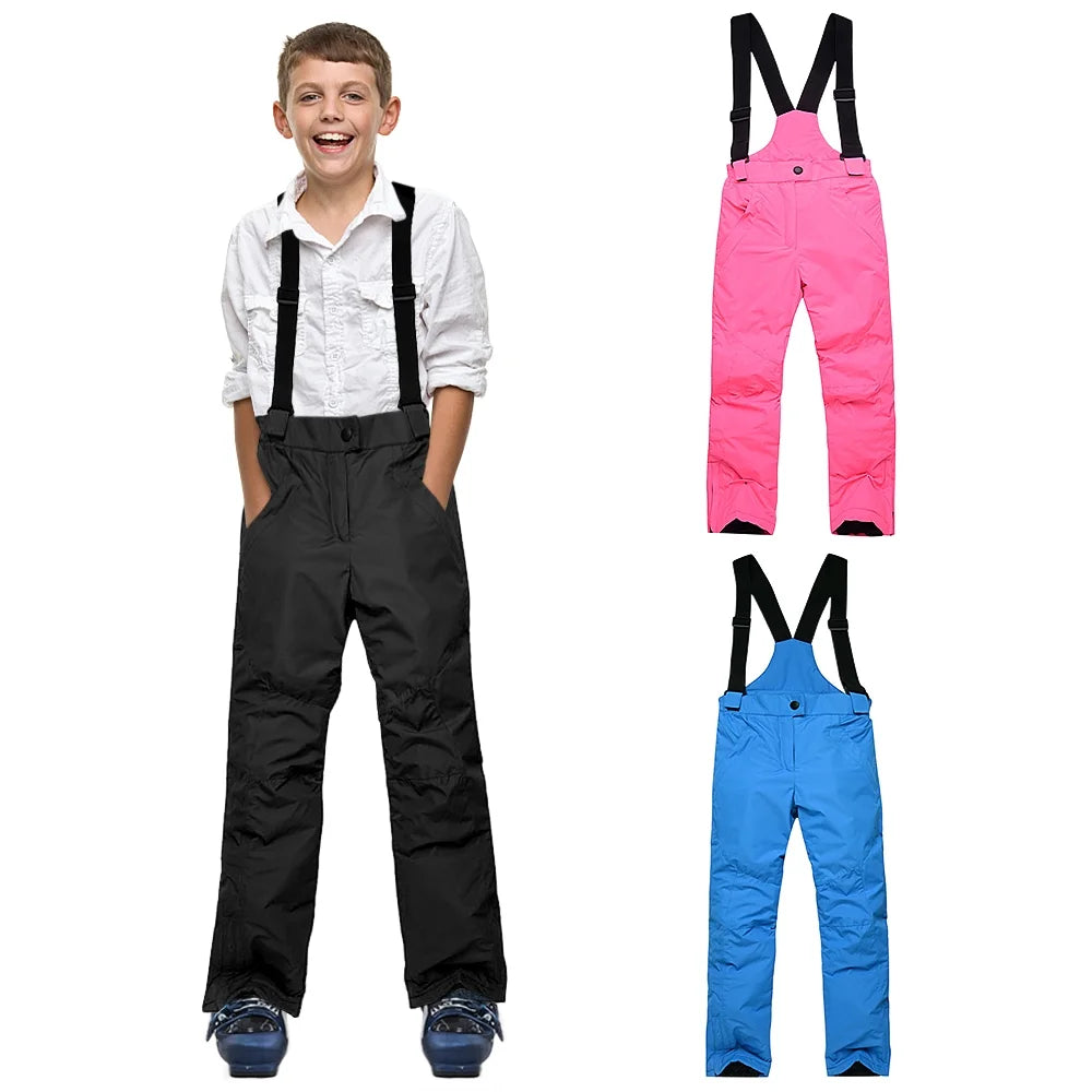 Winter Skiing Pants Waterproof Snow Hiking Trousers Thick Warm Cold Insulated Pants B3335
