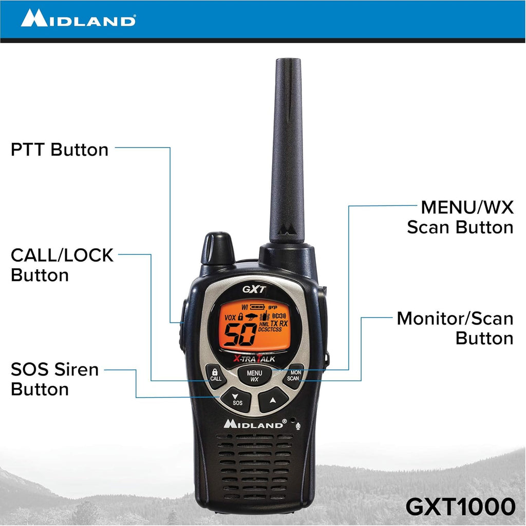 12 Radios GMRS Walkie Talkie with NOAA Weather Alert U289239