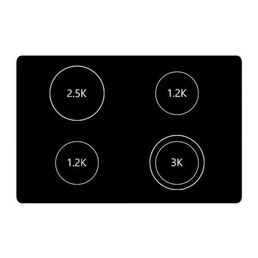 Black 30" Electric Cooktop with 4 Element Burners Ceramic Glass Surface G8776