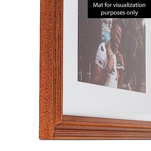 Brown 20x25 CM Picture Frame with Glass D26913