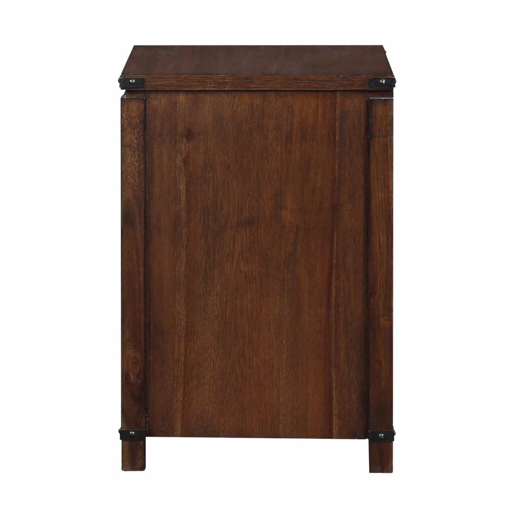 2-Drawer Wood File Cabinet in Champagne Oak C3454
