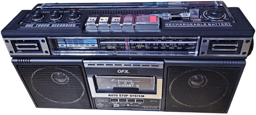 Rechargeable AM/FM Radio Bluetooth Boombox S891619
