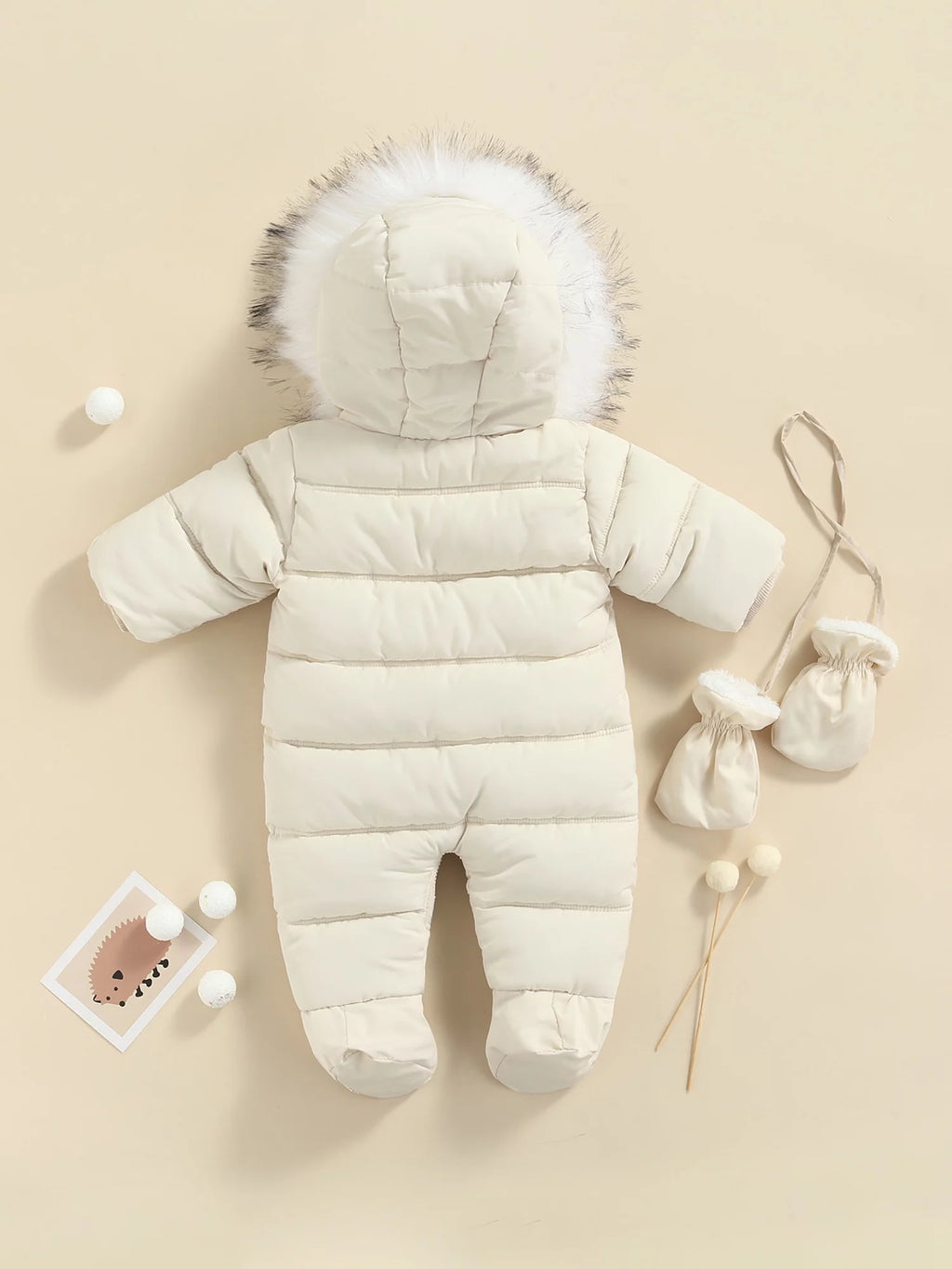 Infant Baby Snowsuit Hooded Puffer Jacket T107