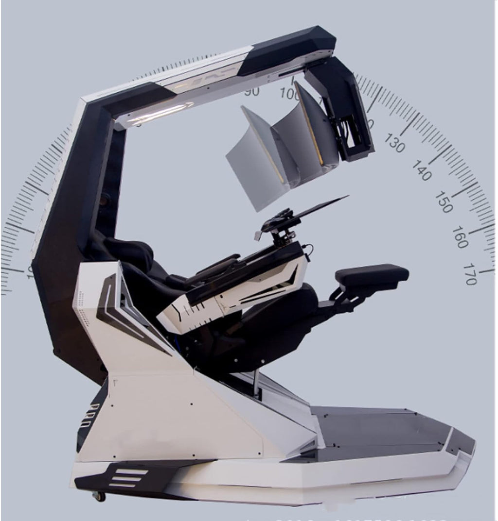 Ergonomic Game Chair with Pedals and Massage B47441