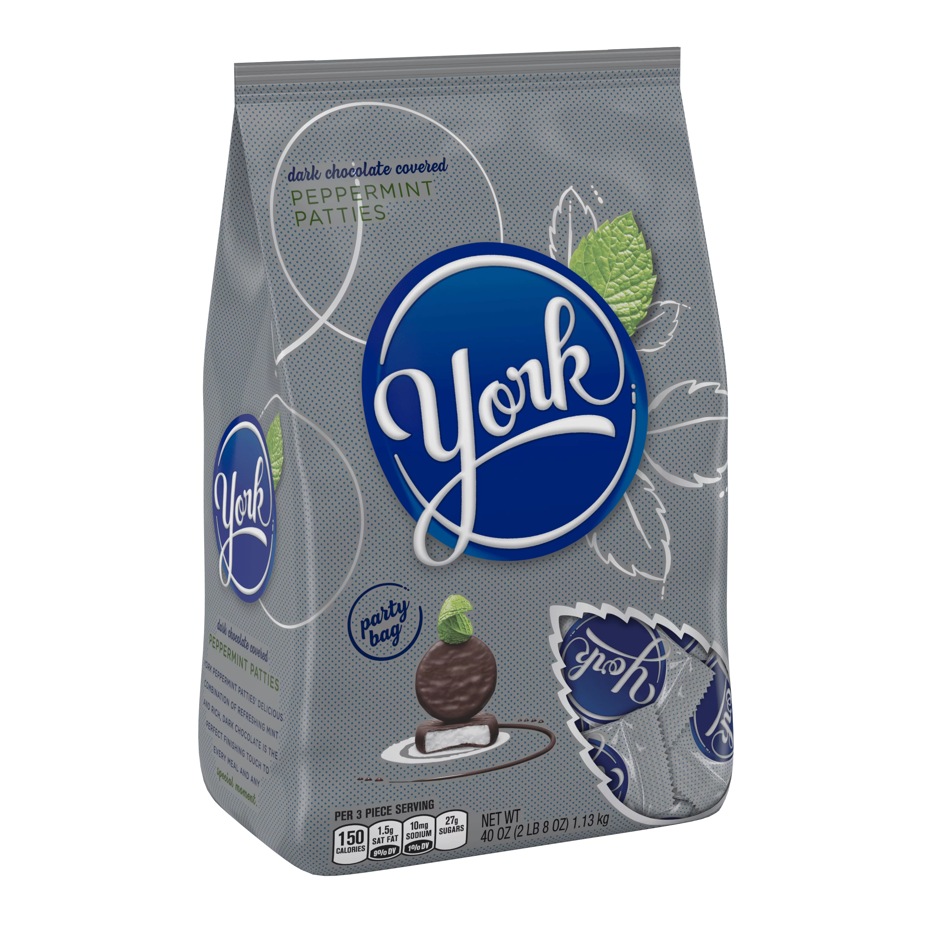 Peppermint Patties Dark Chocolate Candy, 40 Oz J432