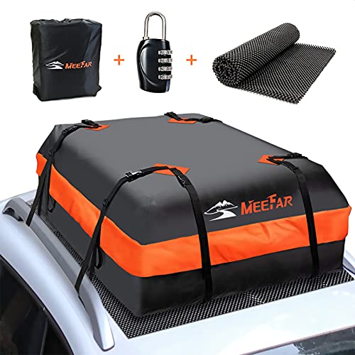 Car Roof Bag Waterproof 15 Cubic Feet with Anti-Slip Mat S35328