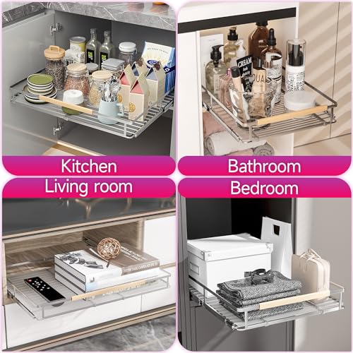 Expandable Cabinet Drawers, 2 Pack T786361