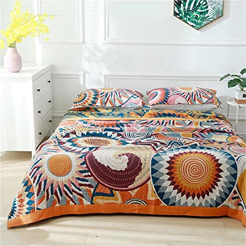 100% Cotton KnitWoven Throw Blanket 78''Wx 90''L Z8544