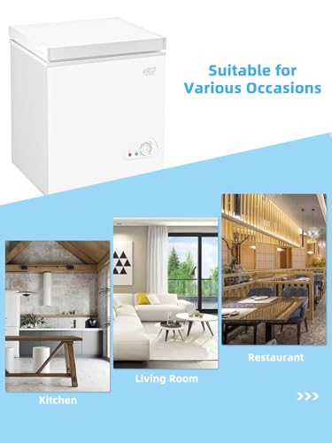 White 3.5 Cu.Ft Compact Chest Freezer T713019