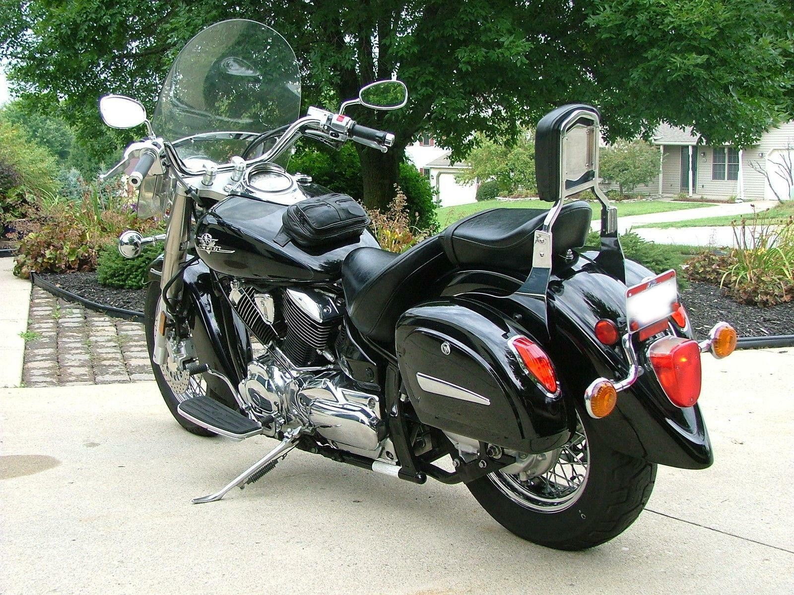 Vivid Black Universal Hard Bag Saddlebags A478356